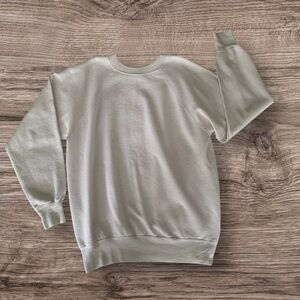 Vintage Original Pannill White Sweatshirt Fleece Lined Blank 80's Men’s XL USA